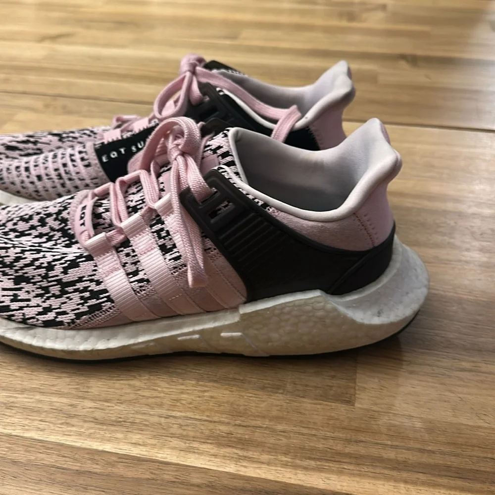 ADIDAS EQT SUPPORT pink glitch sneakers
